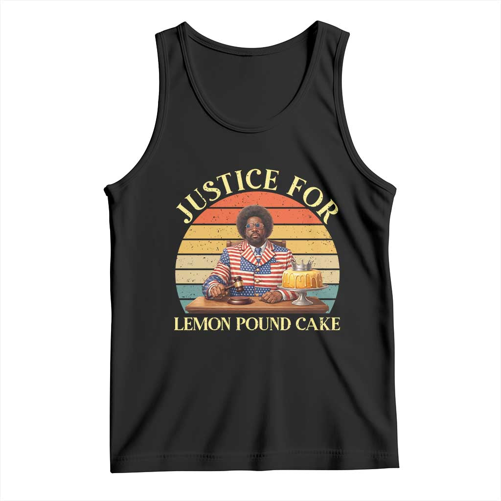 Justice For Lemon Pound Cake Tank Top Retro Rap Free Speech TS14 Black Print Your Wear