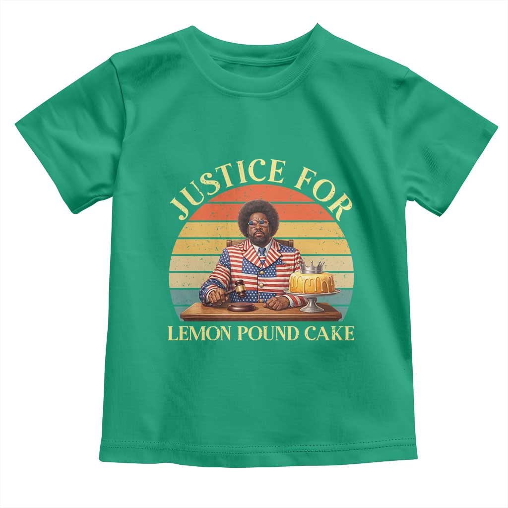 Justice For Lemon Pound Cake Toddler T Shirt Retro Rap Free Speech TS14 Irish Green Print Your Wear