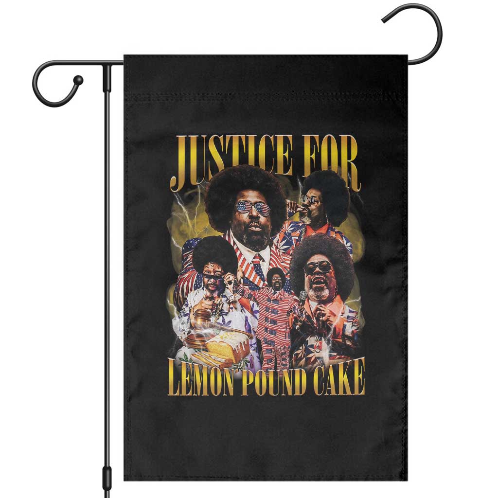 Justice For Lemon Pound Cake Bootleg Graphic Garden Flag Retro Rap Free Speech TS14 Black Print Your Wear
