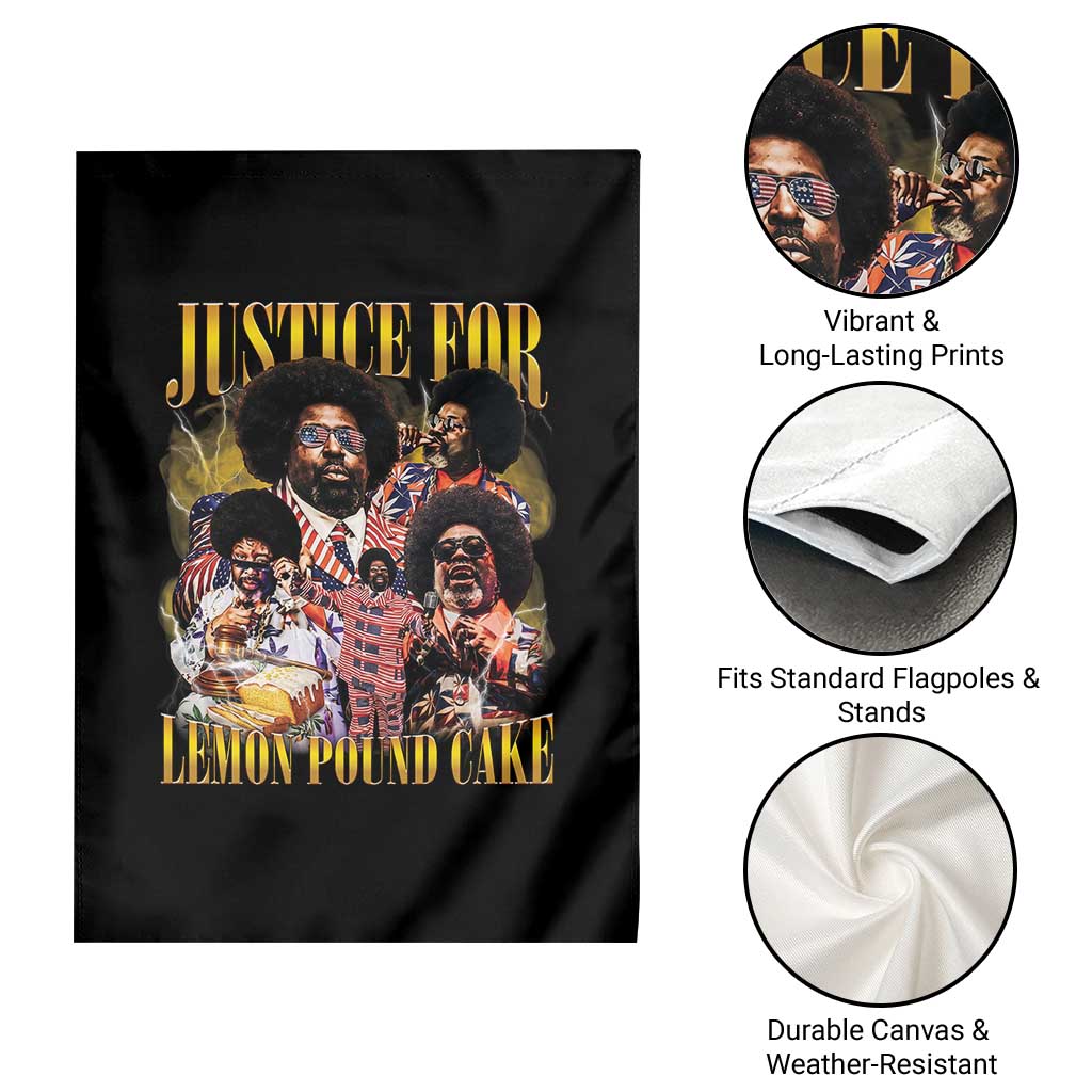 Justice For Lemon Pound Cake Bootleg Graphic Garden Flag Retro Rap Free Speech TS14 Print Your Wear