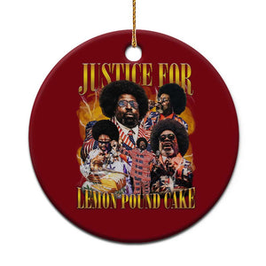 Justice For Lemon Pound Cake Bootleg Graphic Ceramic Ornament Retro Rap Free Speech TS14 1pc Red Print Your Wear