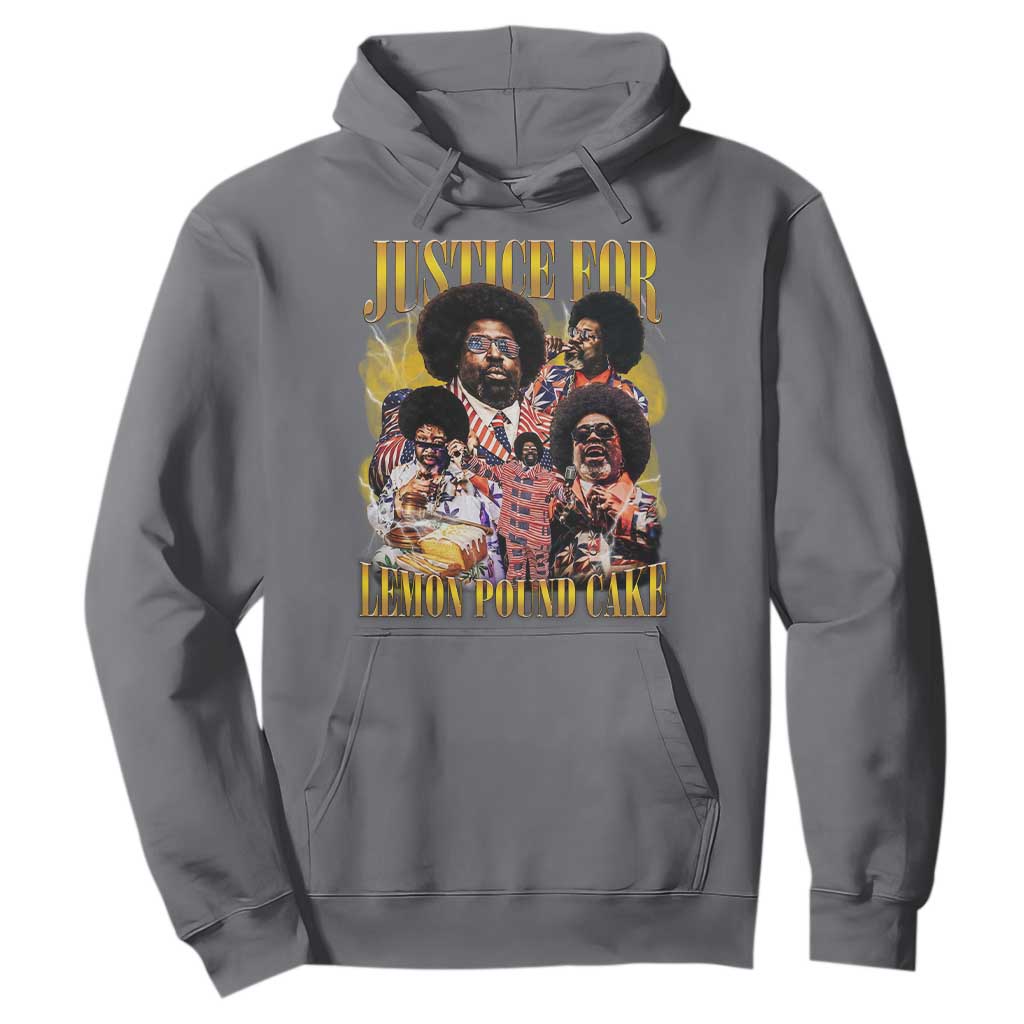 Justice For Lemon Pound Cake Bootleg Graphic Hoodie Retro Rap Free Speech TS14 Charcoal Print Your Wear