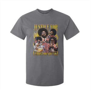 Justice For Lemon Pound Cake Bootleg Graphic T Shirt For Kid Retro Rap Free Speech TS14 Charcoal Print Your Wear