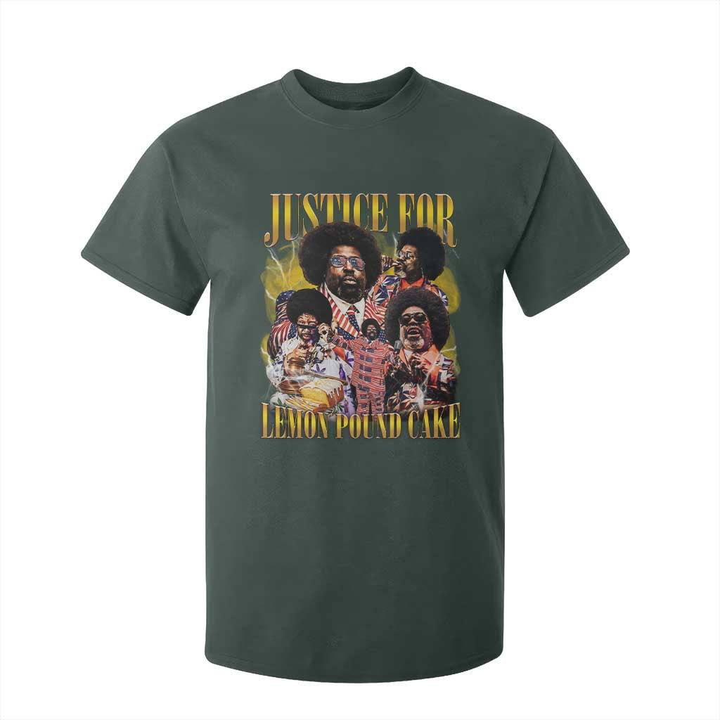 Justice For Lemon Pound Cake Bootleg Graphic T Shirt For Kid Retro Rap Free Speech TS14 Dark Forest Green Print Your Wear