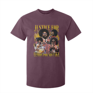 Justice For Lemon Pound Cake Bootleg Graphic T Shirt For Kid Retro Rap Free Speech TS14 Maroon Print Your Wear