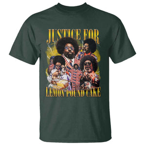 Justice For Lemon Pound Cake Bootleg Graphic T Shirt Retro Rap Free Speech TS14 Dark Forest Green Print Your Wear