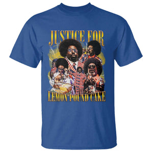 Justice For Lemon Pound Cake Bootleg Graphic T Shirt Retro Rap Free Speech TS14 Royal Blue Print Your Wear