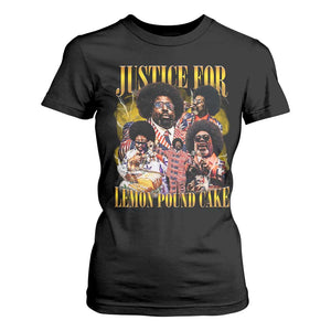 Justice For Lemon Pound Cake Bootleg Graphic T Shirt For Women Retro Rap Free Speech TS14 Black Print Your Wear