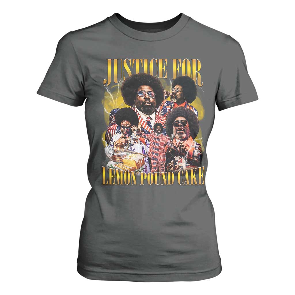 Justice For Lemon Pound Cake Bootleg Graphic T Shirt For Women Retro Rap Free Speech TS14 Dark Heather Print Your Wear