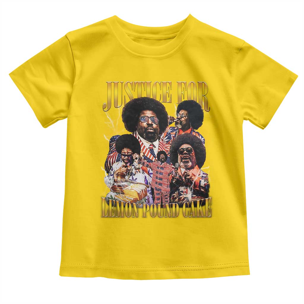 Justice For Lemon Pound Cake Bootleg Graphic Toddler T Shirt Retro Rap Free Speech TS14 Daisy Print Your Wear