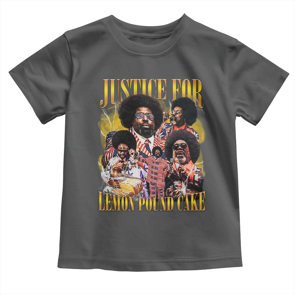 Justice For Lemon Pound Cake Bootleg Graphic Toddler T Shirt Retro Rap Free Speech TS14 Dark Heather Print Your Wear