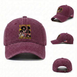 Justice For Lemon Pound Cake Bootleg Graphic Washed Cotton Baseball Cap Retro Rap Free Speech TS14 Washed Cap Universal Fit Burgundy Print Your Wear