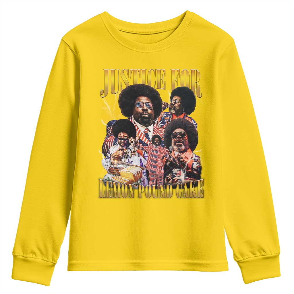 Justice For Lemon Pound Cake Bootleg Graphic Youth Sweatshirt Retro Rap Free Speech TS14 Daisy Print Your Wear