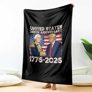 250th Anniversary USA Throw Blanket Patriotic Trump George Washington American Flag 4th of July TS14 Print Your Wear