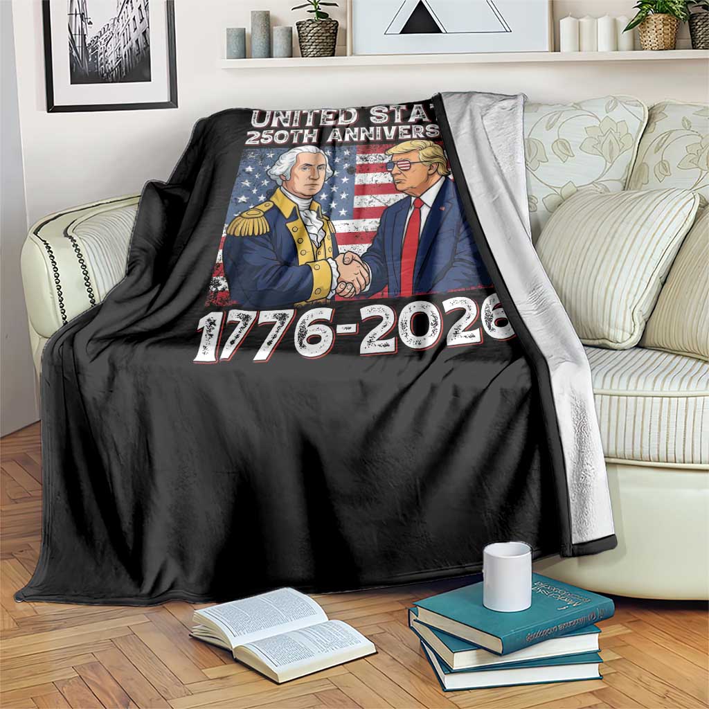 250th Anniversary USA Throw Blanket Patriotic Trump George Washington American Flag 4th of July TS14 Print Your Wear