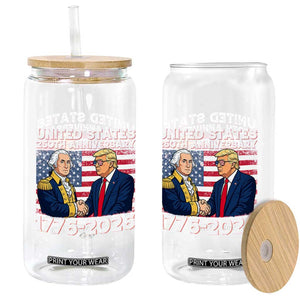 250th Anniversary USA Glass Can Patriotic Trump George Washington American Flag 4th of July TS14 Print Your Wear
