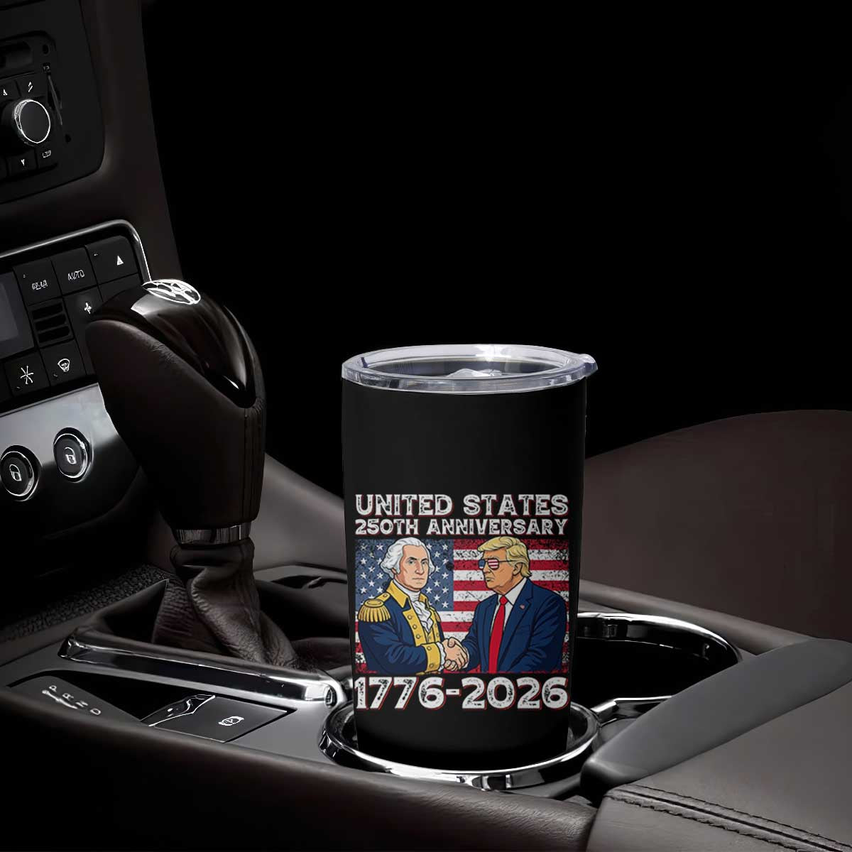 250th Anniversary USA Tumbler Cup Patriotic Trump George Washington American Flag 4th of July TS14 Print Your Wear