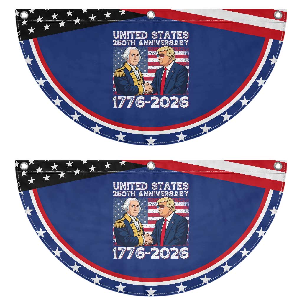 250th Anniversary USA Patriotic Fan Flag Trump George Washington American Flag 4th of July