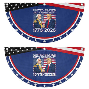 250th Anniversary USA Patriotic Fan Flag Trump George Washington American Flag 4th of July