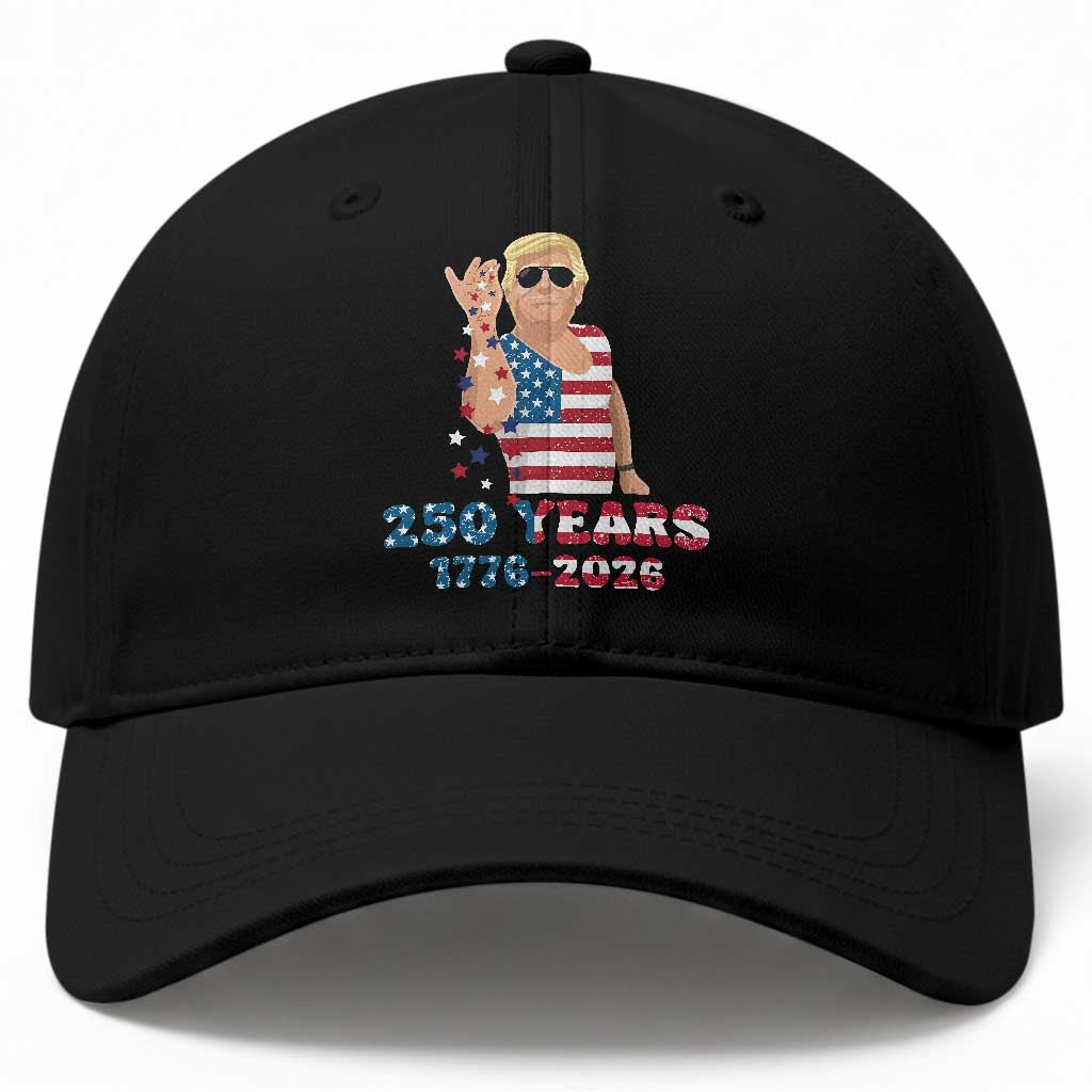 250 Years American Anniversary Baseball Cap Patriotic Trump 4th of July TS14 Print Your Wear