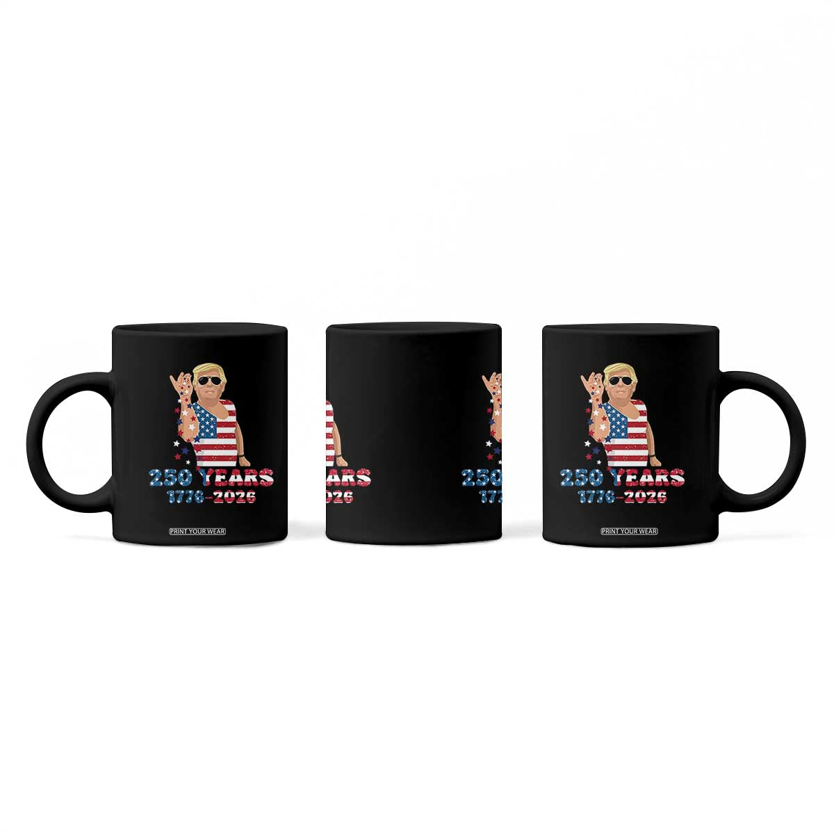 250 Years American Anniversary Coffee Mug Patriotic Trump 4th of July TS14 Print Your Wear