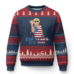 250 Years American Anniversary Ugly Christmas Sweater Patriotic Trump 4th of July TS14 Navy Red Print Your Wear