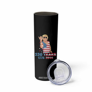 250 Years American Anniversary Skinny Tumbler Patriotic Trump 4th of July TS14 Print Your Wear