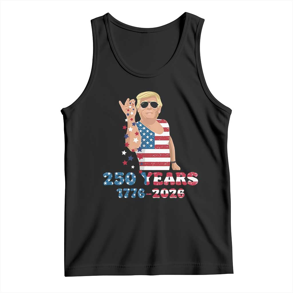 250 Years American Anniversary Tank Top Patriotic Trump 4th of July TS14 Black Print Your Wear