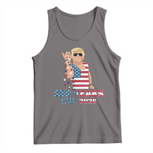 250 Years American Anniversary Tank Top Patriotic Trump 4th of July TS14 Deep Heather Print Your Wear