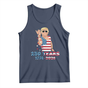 250 Years American Anniversary Tank Top Patriotic Trump 4th of July TS14 Navy Print Your Wear