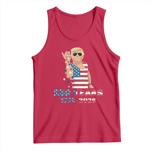250 Years American Anniversary Tank Top Patriotic Trump 4th of July TS14 Red Print Your Wear