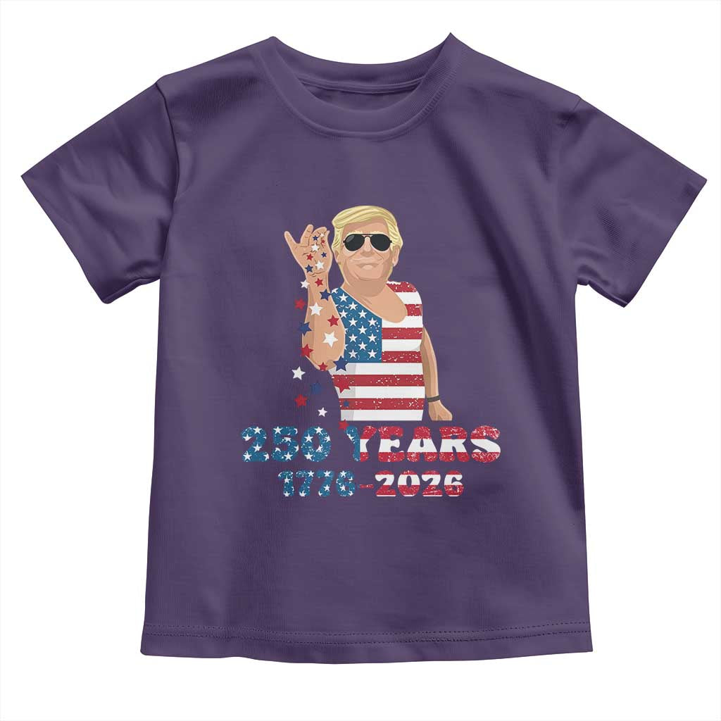 250 Years American Anniversary Toddler T Shirt Patriotic Trump 4th of July TS14 Purple Print Your Wear