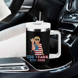 250 Years American Anniversary Tumbler With Handle Patriotic Trump 4th of July TS14 Print Your Wear