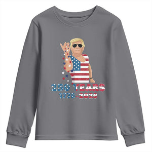 250 Years American Anniversary Youth Sweatshirt Patriotic Trump 4th of July TS14 Charcoal Print Your Wear