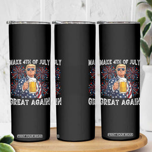 Trump Make 4th of July Great Again Skinny Tumbler Funny Drinking Beer TS14 Print Your Wear
