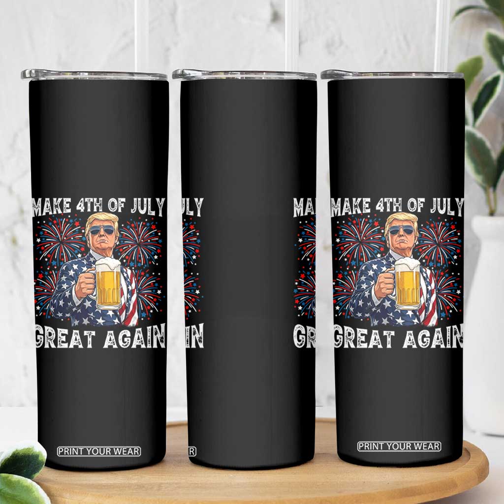 Trump Make 4th of July Great Again Skinny Tumbler Funny Drinking Beer TS14 Print Your Wear