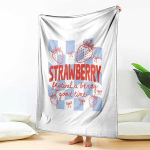 Strawberry Festival Throw Blanket 1968 A Berry Good Time Summer TS14 Print Your Wear