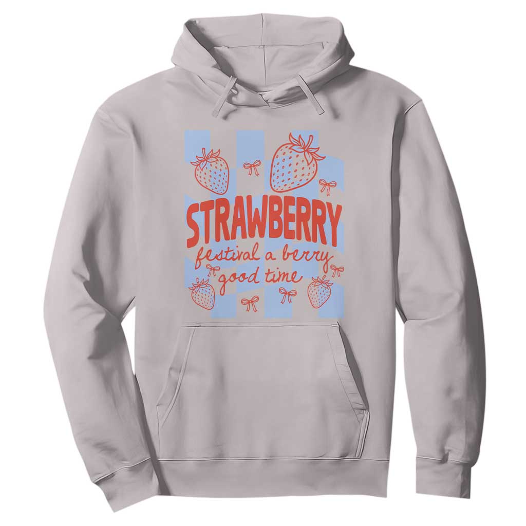 Strawberry Festival Hoodie 1968 A Berry Good Time Summer TS14 Ice Gray Print Your Wear