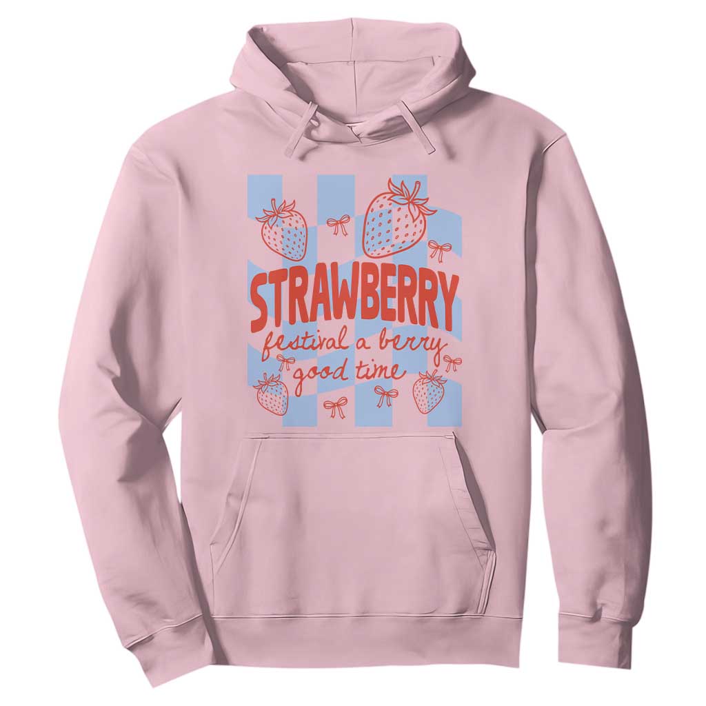 Strawberry Festival Hoodie 1968 A Berry Good Time Summer TS14 Light Pink Print Your Wear