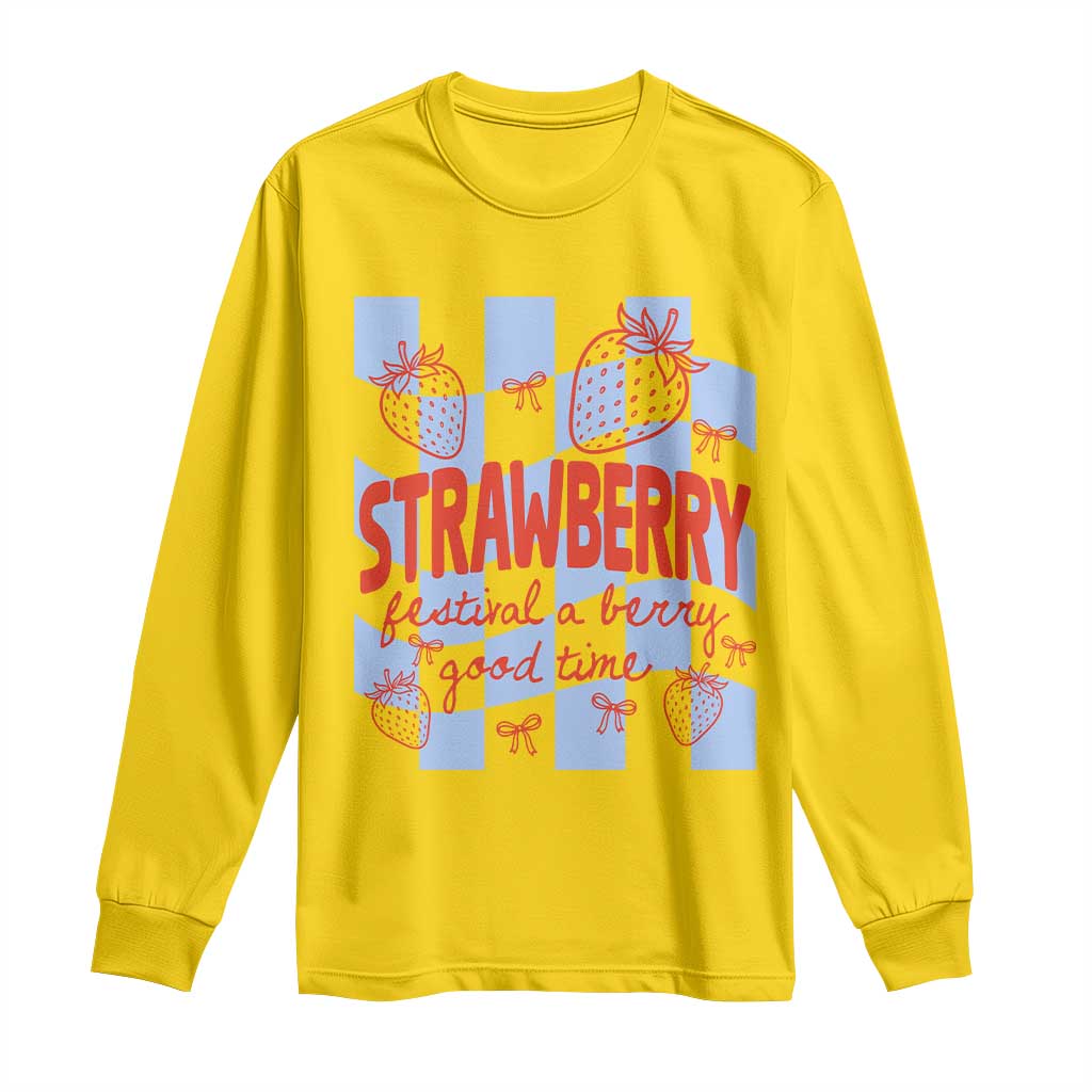 Strawberry Festival Long Sleeve Shirt 1968 A Berry Good Time Summer TS14 Daisy Print Your Wear