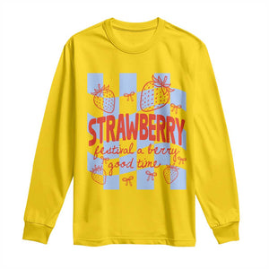 Strawberry Festival Long Sleeve Shirt 1968 A Berry Good Time Summer TS14 Daisy Print Your Wear