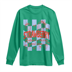 Strawberry Festival Long Sleeve Shirt 1968 A Berry Good Time Summer TS14 Irish Green Print Your Wear