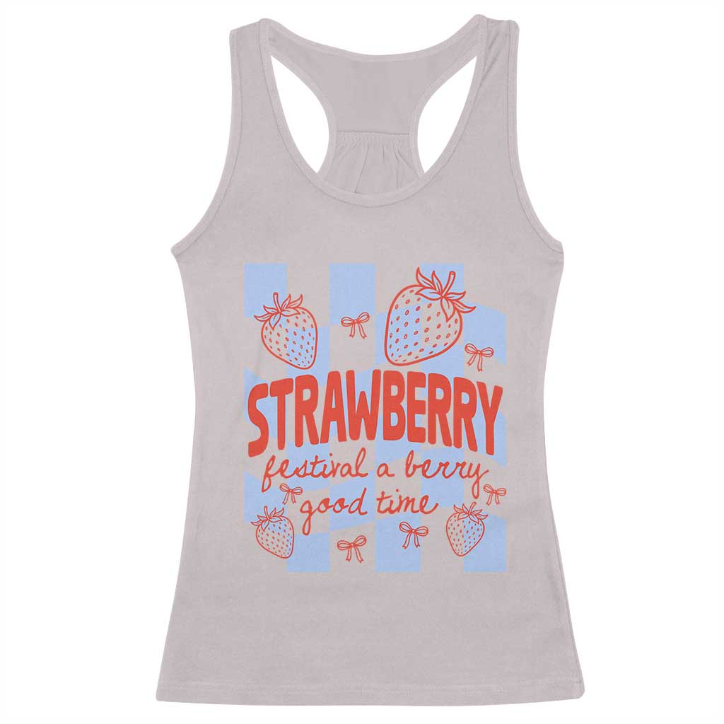 Strawberry Festival Racerback Tank Top 1968 A Berry Good Time Summer TS14 Ice Gray Print Your Wear