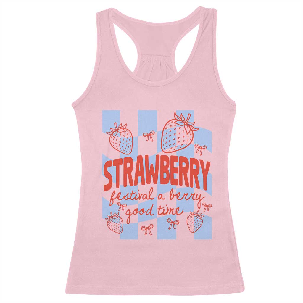 Strawberry Festival Racerback Tank Top 1968 A Berry Good Time Summer TS14 Light Pink Print Your Wear
