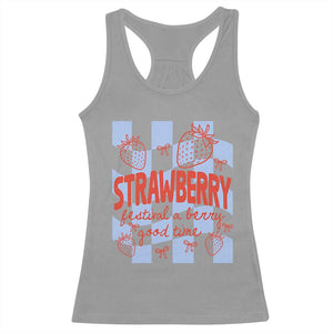 Strawberry Festival Racerback Tank Top 1968 A Berry Good Time Summer TS14 Sport Gray Print Your Wear