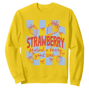 Strawberry Festival Sweatshirt 1968 A Berry Good Time Summer TS14 Daisy Print Your Wear