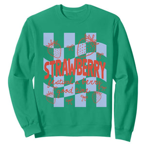 Strawberry Festival Sweatshirt 1968 A Berry Good Time Summer TS14 Irish Green Print Your Wear