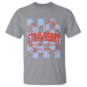 Strawberry Festival T Shirt 1968 A Berry Good Time Summer TS14 Sport Gray Print Your Wear