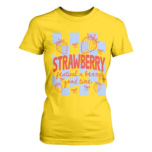 Strawberry Festival T Shirt For Women 1968 A Berry Good Time Summer TS14 Daisy Print Your Wear