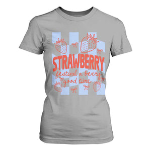 Strawberry Festival T Shirt For Women 1968 A Berry Good Time Summer TS14 Sport Gray Print Your Wear